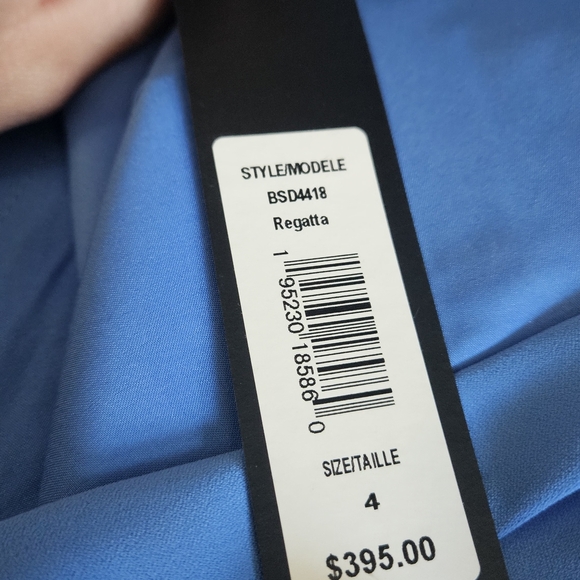 BADGLEY MISCHKA  Regatta Blue Sheath Midi Dress. Size 4 NWT - Picture 4 of 15